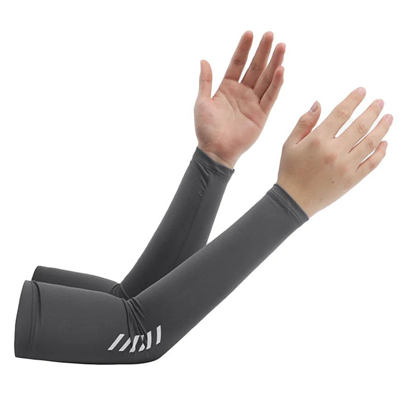 Sunscreen Ice Sleeves for Men, Ice Silk Gloves for Summer, Thin Design, UV Protection, Driving and Cycling, Outdoor Arm Covers