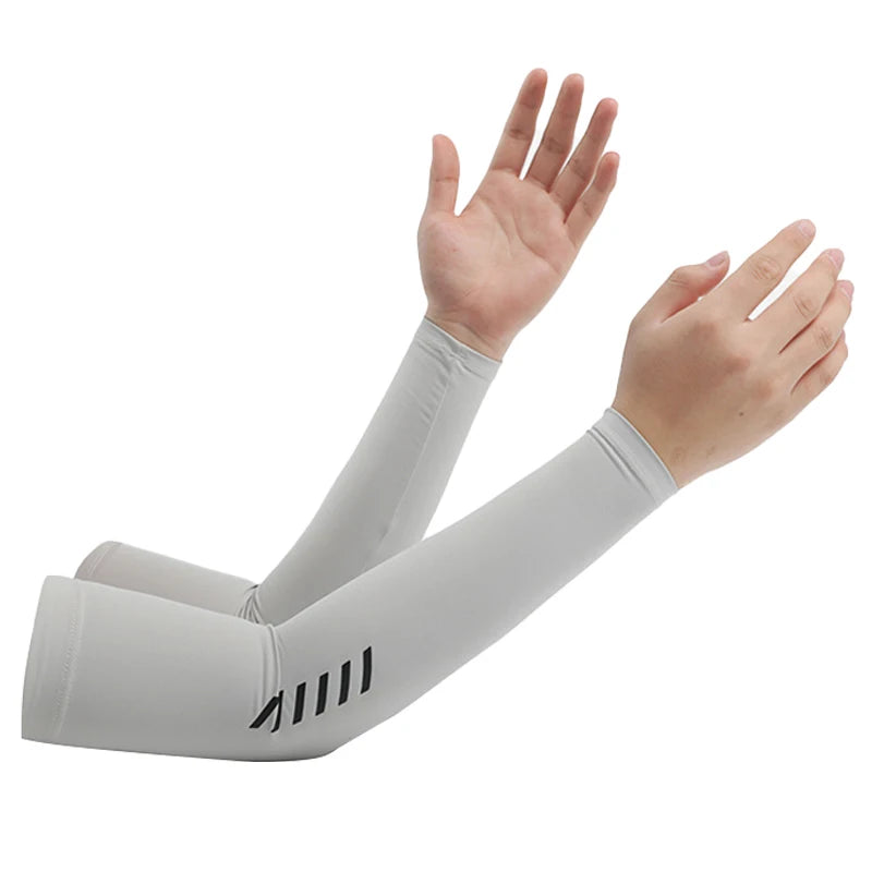 Sunscreen Ice Sleeves for Men, Ice Silk Gloves for Summer, Thin Design, UV Protection, Driving and Cycling, Outdoor Arm Covers